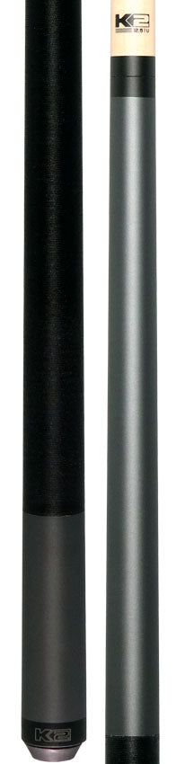 K2 KL108 Matte Smoke Gray Pool Cue with 12.50mm K2 LD Shaft