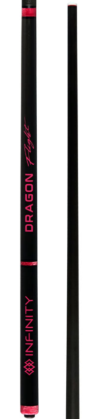 Infinity Dragon Flight Carbon Fiber Long Jump Cue - Pink 5