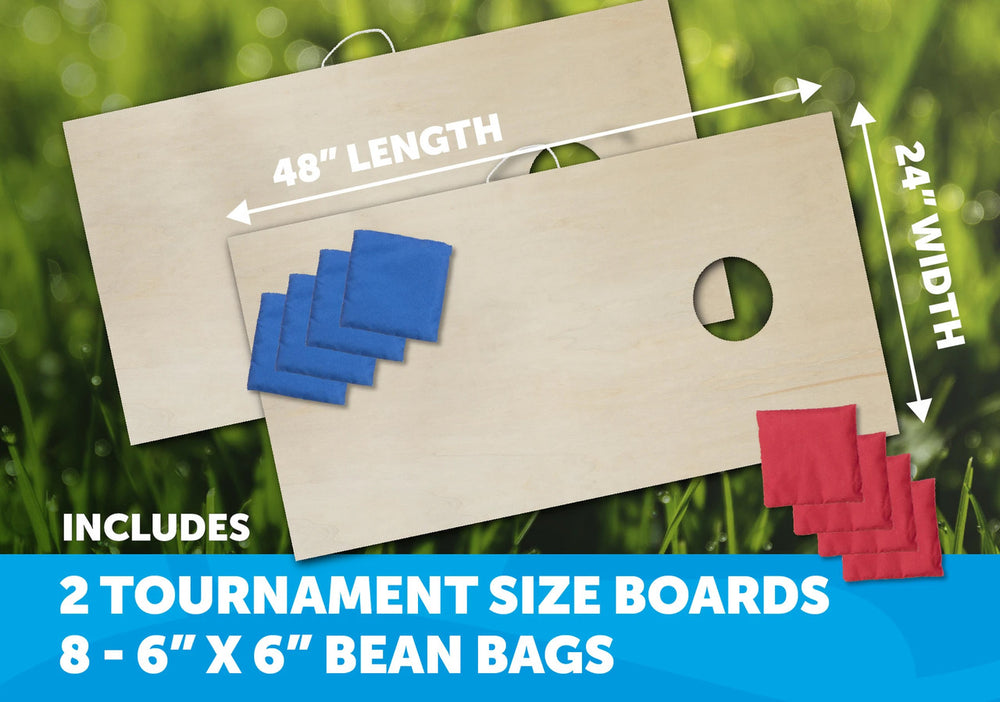 Triumph Cornhole Boards Set Woodie Tournament 2x4