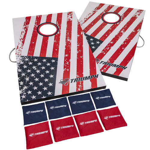 Triumph Cornhole Boards Set Patriotic 2x3 1