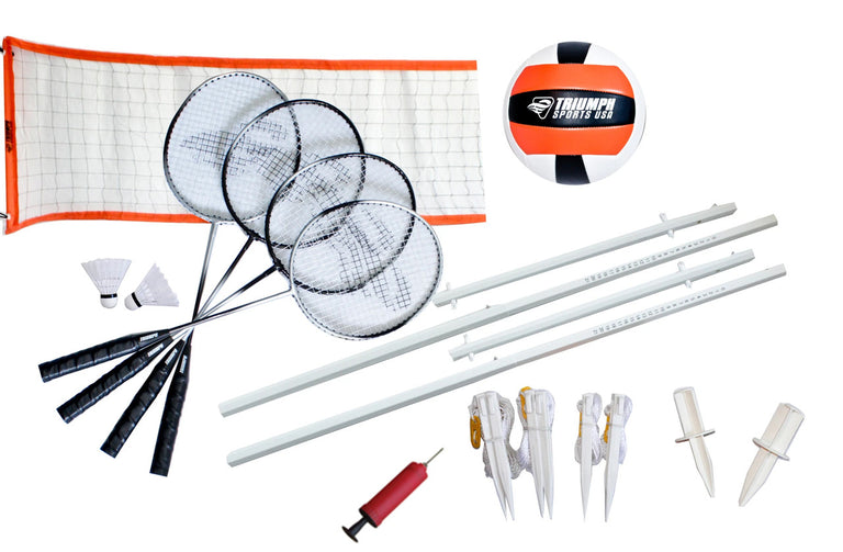 Triumph Advanced Volleyball and Badminton Combo Set