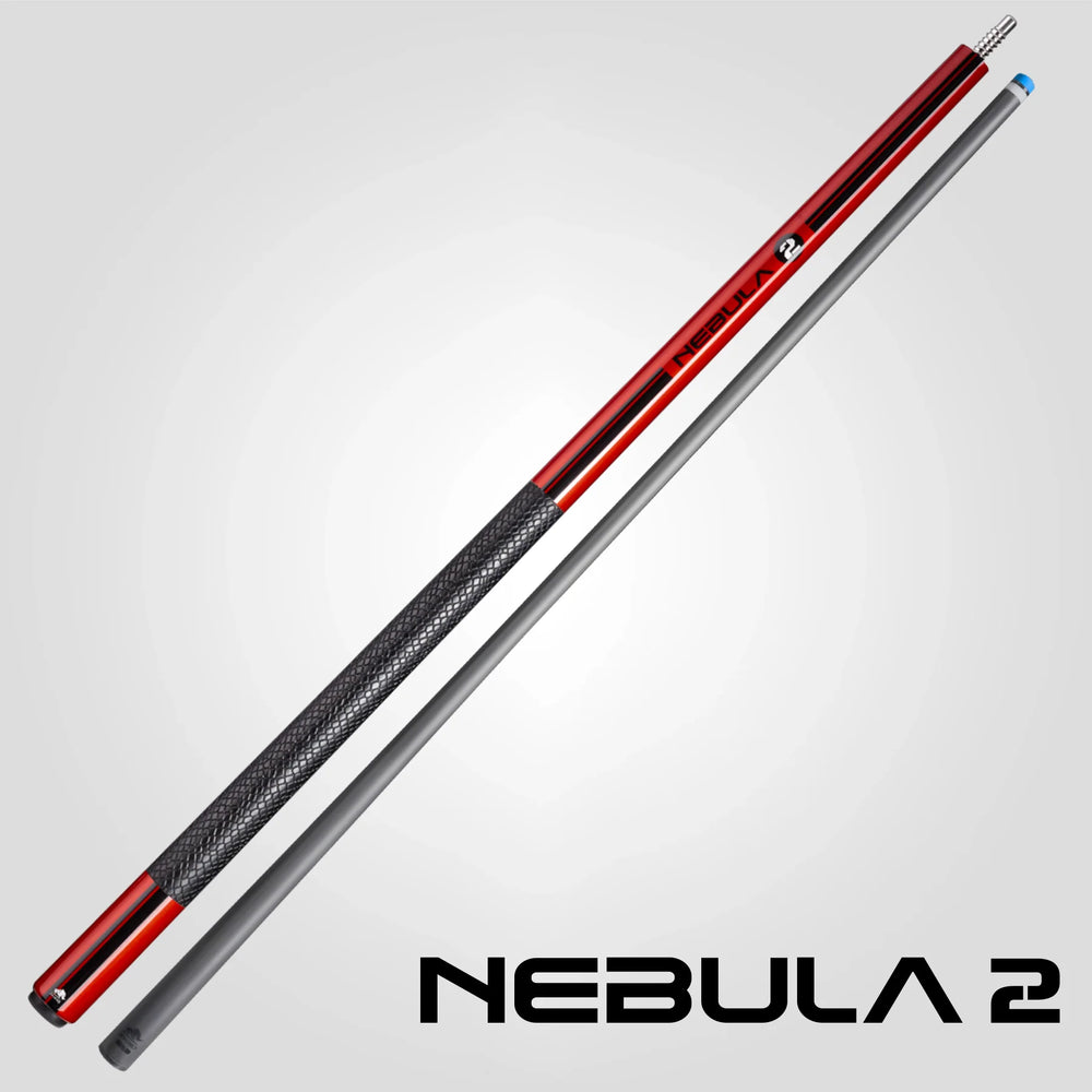 Rhino RCNEB2SWRD Nebula 2 Pool Cue with Sport Wrap - Crimson Red