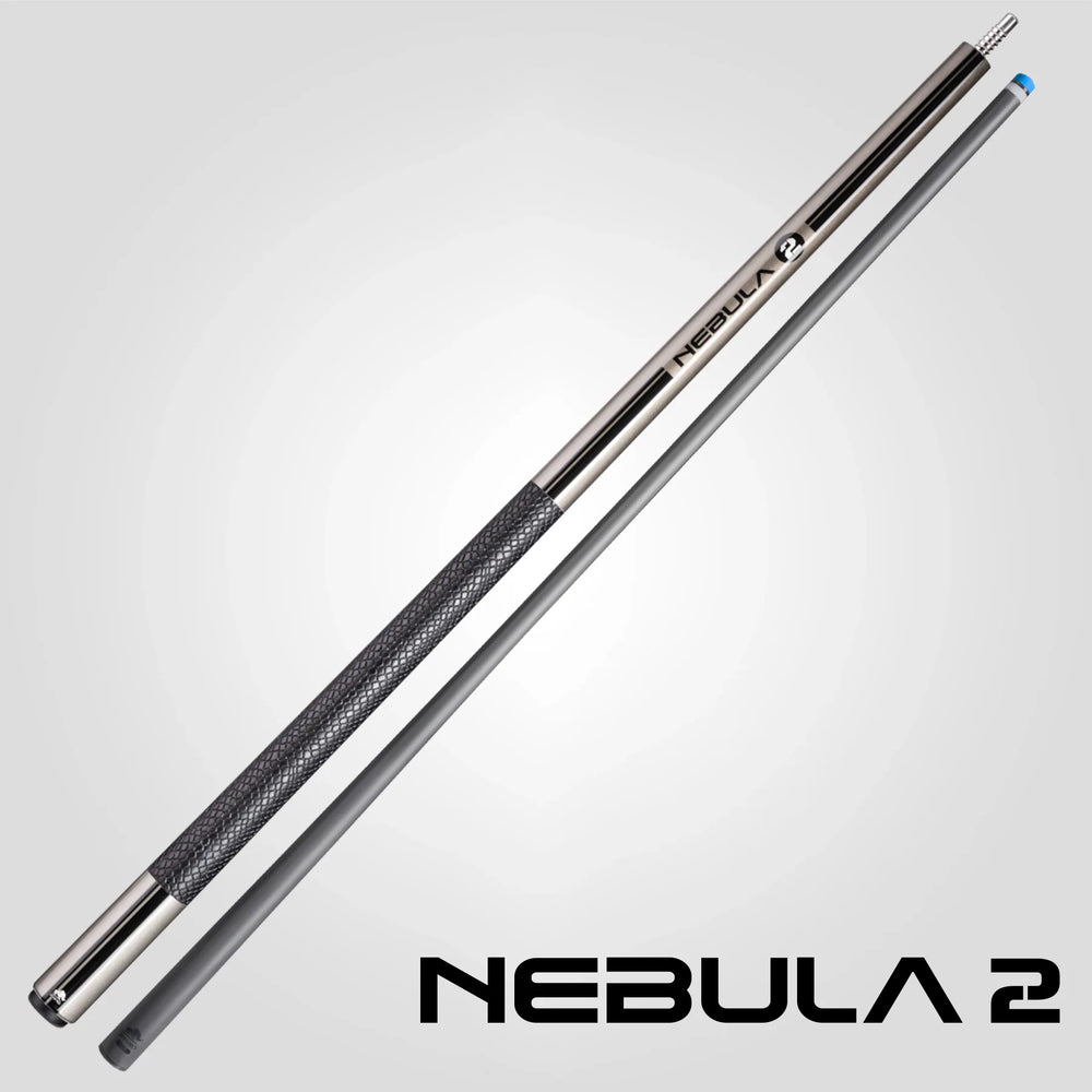 Rhino RCNEB2SWGY Nebula 2 Pool Cue with Sport Wrap - Charcoal Gray