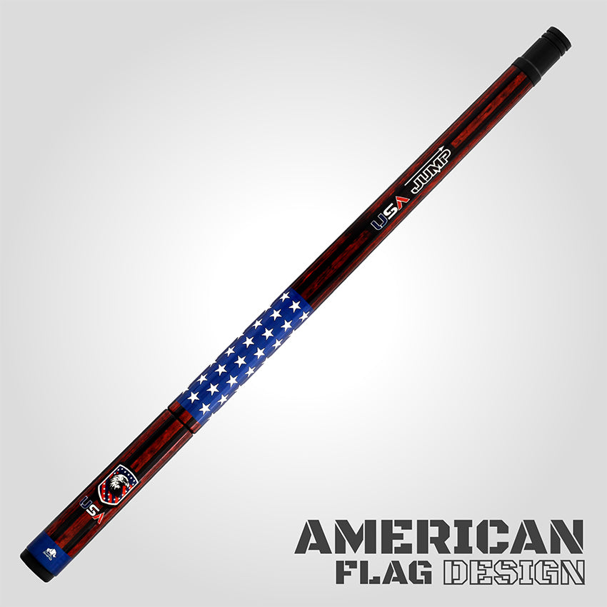 Rhino RCJMPVOYUSA Voyager Series Carbon Jump Cue - USA Flag