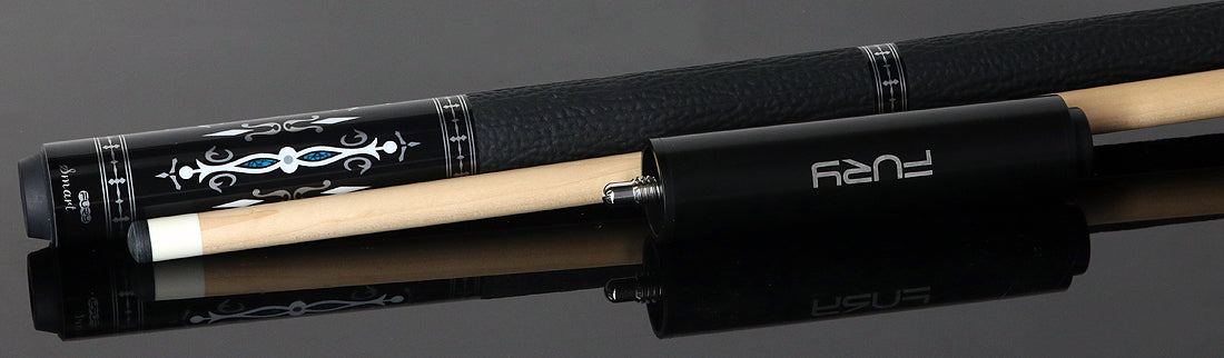 Fury TK3 Pool Cue with Sharkskin Leather Wrap | + Free Extension