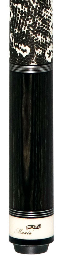 Fury FUTW2LIZ Pool Cue with Lizard Leather Wrap - Gray-Stained Tec-Wood HTE Wood Shaft 2