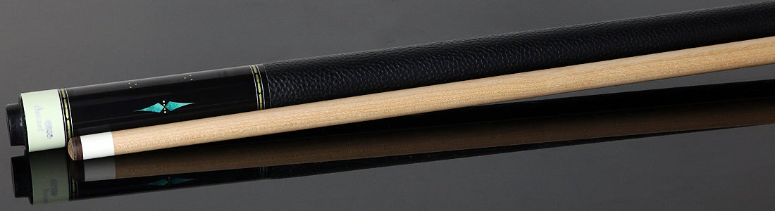 Fury VT4 Graphic Pool Cue with Pebble Grain Leather Wrap