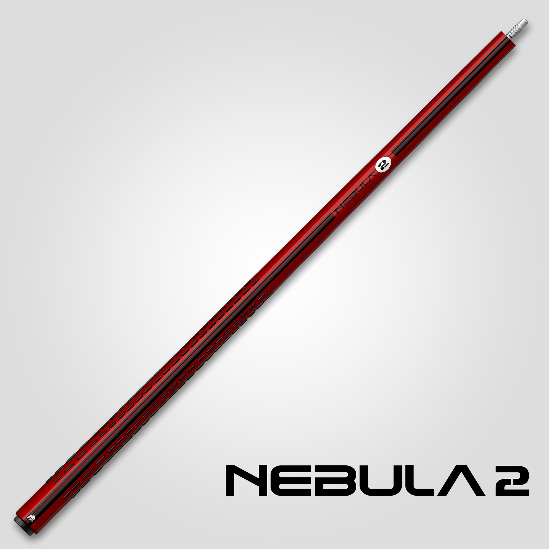 Rhino RCNEB2NWRD Nebula 2 No Wrap Pool Cue - Crimson Red