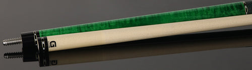 McDermott Emerald Green Stained Curly Maple Forearm and Inlays Cue of the Month with G-Core Shaft 4