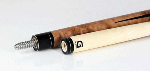 McDermott G402 G Series Pool Cue - Stained Maple with Maple Points and Irish Linen Wrap 4