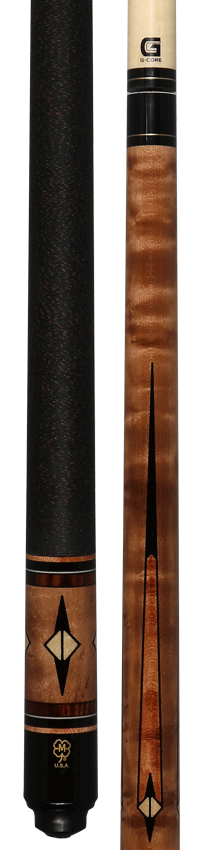 McDermott G402 G Series Pool Cue - Stained Maple with Maple Points and Irish Linen Wrap