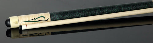 McDermott G416C2 Cue of the Month - Curly Maple with Green Malachite and Black Urethane Inlays with G-Core Shaft 3
