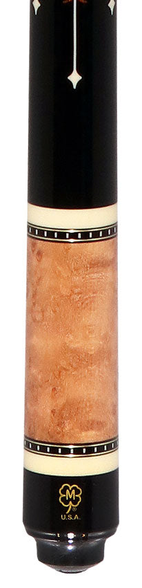 McDermott Walnut Stained Maple with Bone Urethane and Cocobolo Inlays Cue of the Month with G-Core Shaft