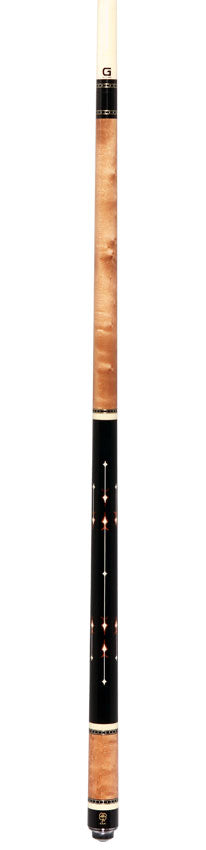 McDermott Walnut Stained Maple with Bone Urethane and Cocobolo Inlays Cue of the Month with G-Core Shaft 6