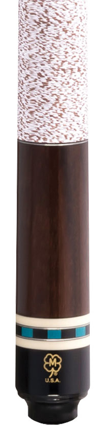 McDermott G426 G Series Pool Cue - Rosewood with Turquoise Juma Gem Points and Irish Linen Wrap