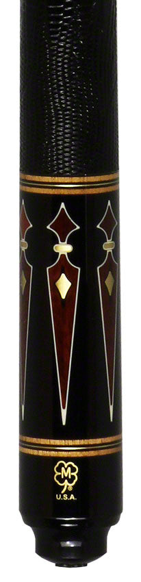 McDermott G Series Birdseye Maple Forearm with Snakewood/Brass/Bone Points Pool Cue - G803
