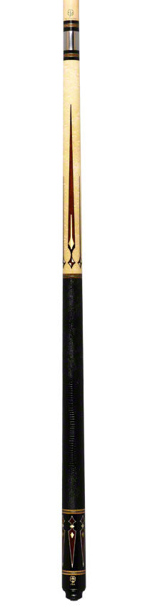 McDermott G Series Birdseye Maple Forearm with Snakewood/Brass/Bone Points Pool Cue - G803