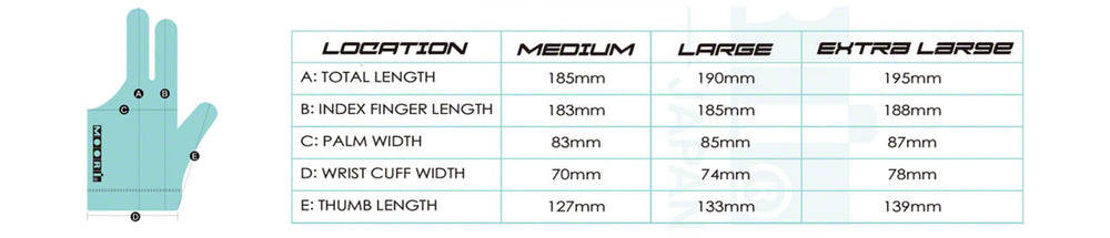 Moori Open Finger Right Hand Glove - Black