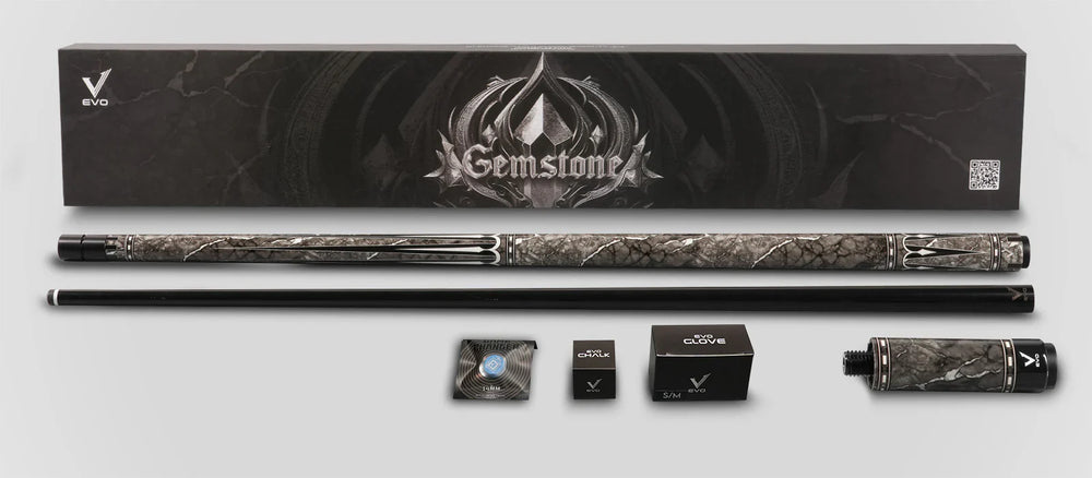 EVO Gemstone Nightglow No Wrap Pool Cue Maxbing Edition