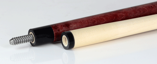 McDermott GS09 GS Series Pool Cue - Gray/Red Washed Maple with Irish Linen Wrap 4