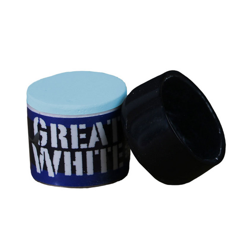 Great White Pool Cue Chalk With Dust Cap 2