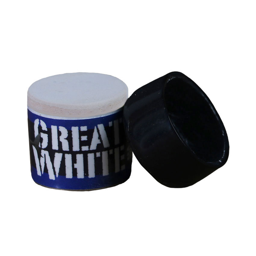 Great White Pool Cue Chalk With Dust Cap