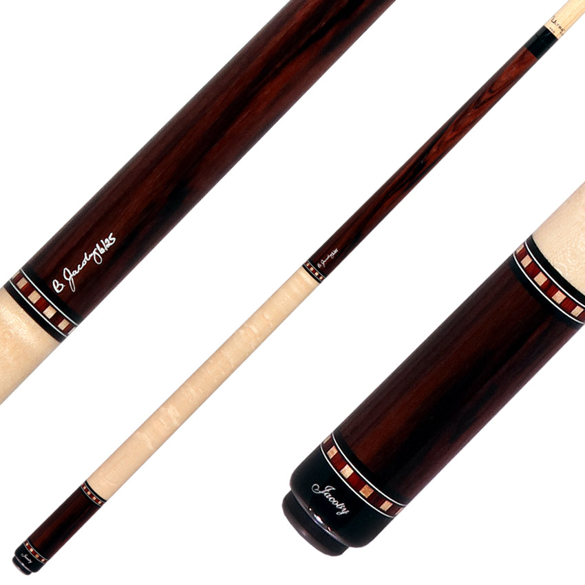 Jacoby HBV2 Series Pool Cue - Ziricote with Birdseye Maple Wrap