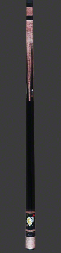 Meucci Hall Of Fame Series HOF07BURC Pool Cue - Medieval Burgundy Stained with Carbon Shaft