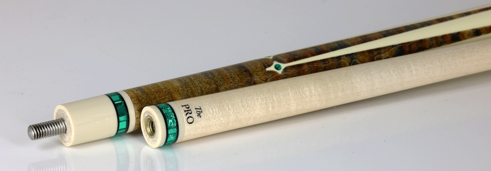 Meucci Hi Pro HP03G Pool Cue with Pro Shaft - Gray Wash Stained