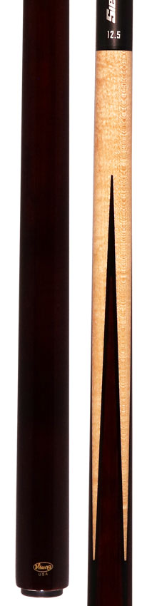 Viking Impero Series Coffee-Stained Maple with 4 Birdseye Maple Inlaid Points Play Cue with 12.5mm Siege Carbon Fiber Shaft 3