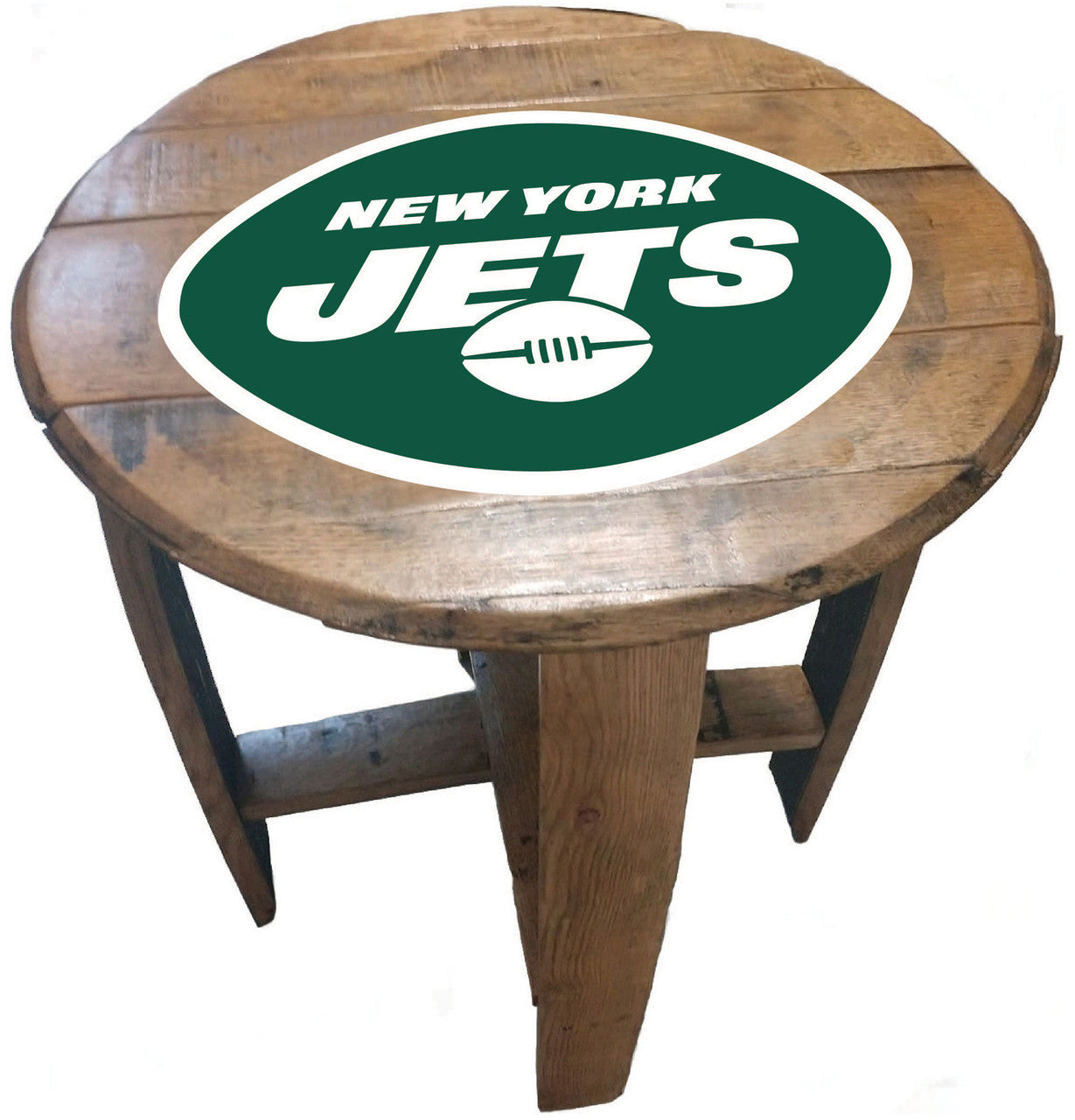 NFL Fan's Choice Oak Barrel Table