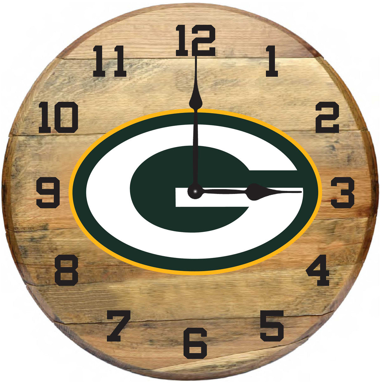 NFL Fan's Choice Oak Barrel Clock