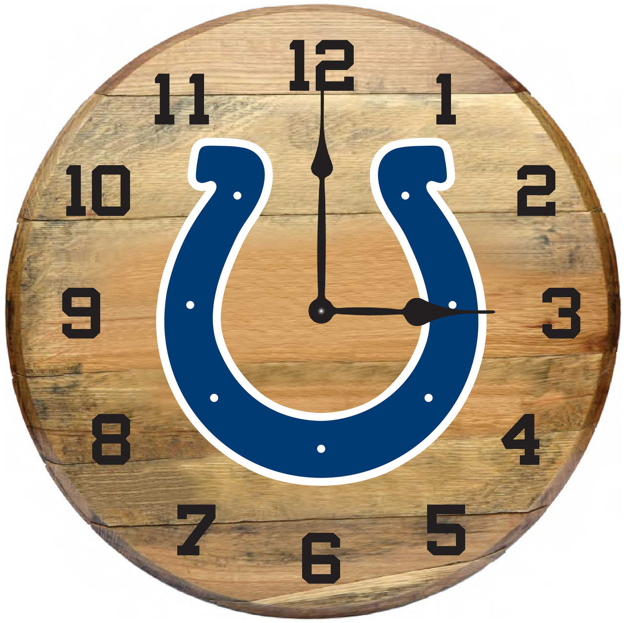 NFL Fan's Choice Oak Barrel Clock