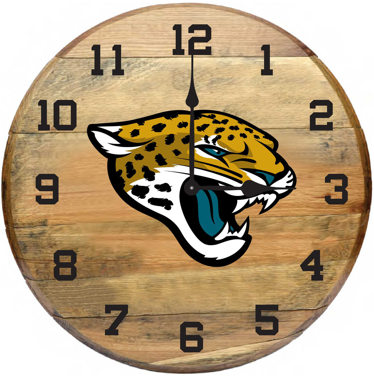 NFL Fan's Choice Oak Barrel Clock