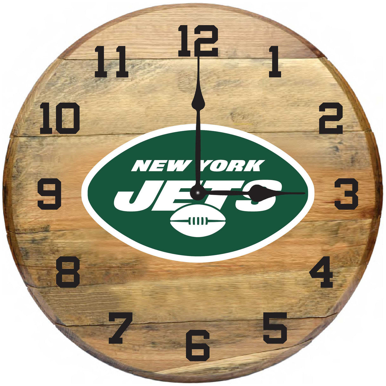 NFL Fan's Choice Oak Barrel Clock
