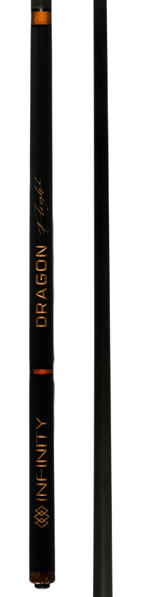Infinity Dragon Flight Carbon Fiber Long Jump Cue - Gold 5