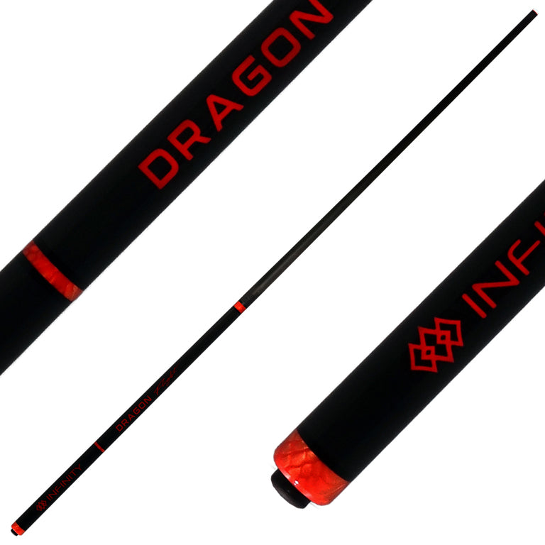 Infinity INDFMM Dragon Flight Carbon Fiber Long Jump Cue - Magma
