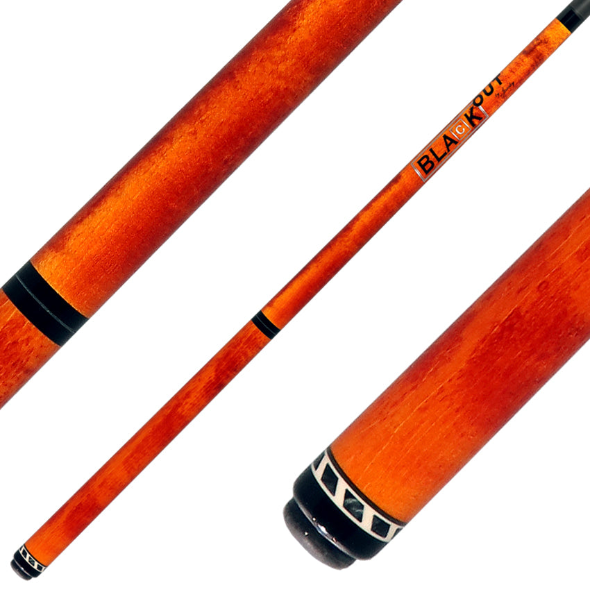 Jacoby BlaCkOut JACBKOUTOR No Wrap Break/Jump Cue - Orange