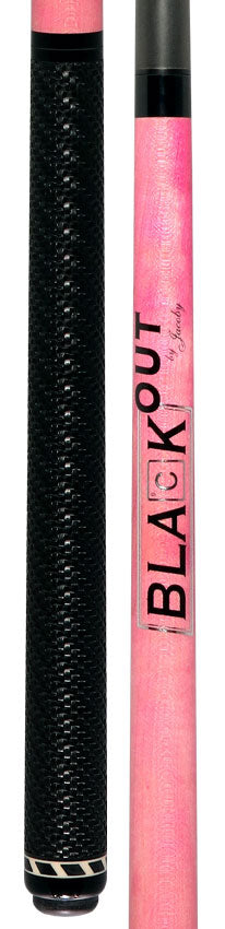 Jacoby BlaCkOut JACBKOUTSGPK Sport Wrap Carbon Fiber Break/Jump Cue - Pink
