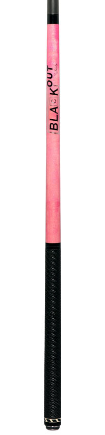 Jacoby BlaCkOut JACBKOUTSGPK Sport Wrap Carbon Fiber Break/Jump Cue - Pink