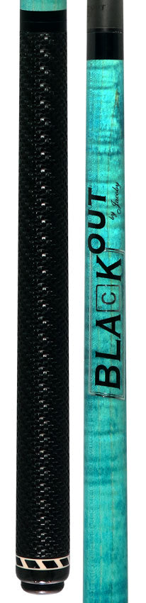 Jacoby BlaCkOut JACBKOUTSGTQ Sport Wrap Carbon Fiber Break/Jump Cue - Turquoise