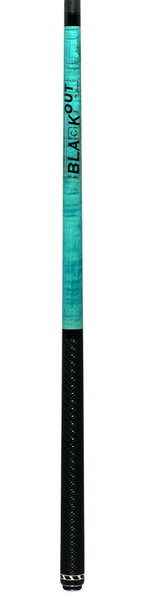 Jacoby BlaCkOut JACBKOUTSGTQ Sport Wrap Carbon Fiber Break/Jump Cue - Turquoise