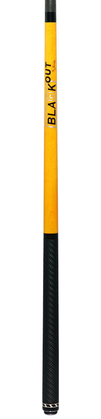 Jacoby BlaCkOut JACBKOUTSGYEL Sport Wrap Carbon Fiber Break/Jump Cue - Yellow