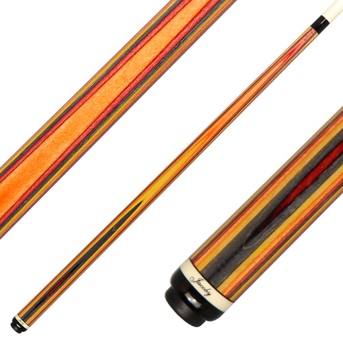 Jacoby Element Fire Laminated Pool Cue - JACLAMFIRE 1