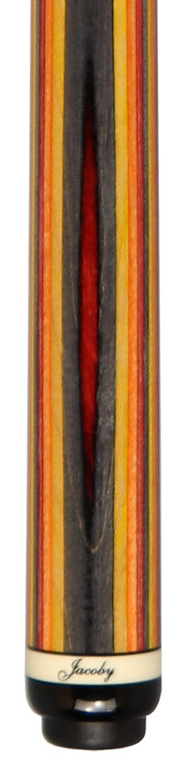 Jacoby Element Fire Laminated Pool Cue - JACLAMFIRE 2