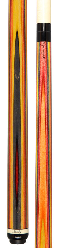 Jacoby Element Fire Laminated Pool Cue - JACLAMFIRE 3