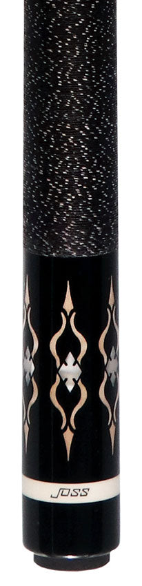 Joss Brown-Stained Curly Maple with Maple Inlays Pool Cue - JC20-154