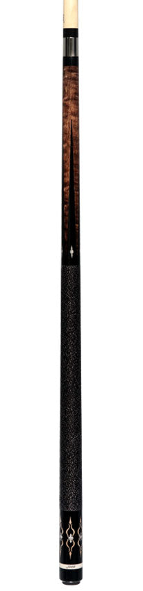 Joss Brown-Stained Curly Maple with Maple Inlays Pool Cue - JC20-154