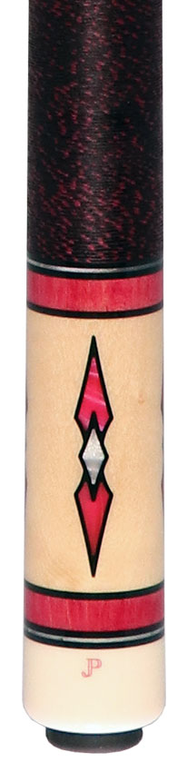 J Pechauer JP04T JP T Series Pool Cue Pink - Stained Maple with Linen Wrap