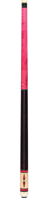 J Pechauer JP04T JP T Series Pool Cue Pink - Stained Maple with Linen Wrap 6